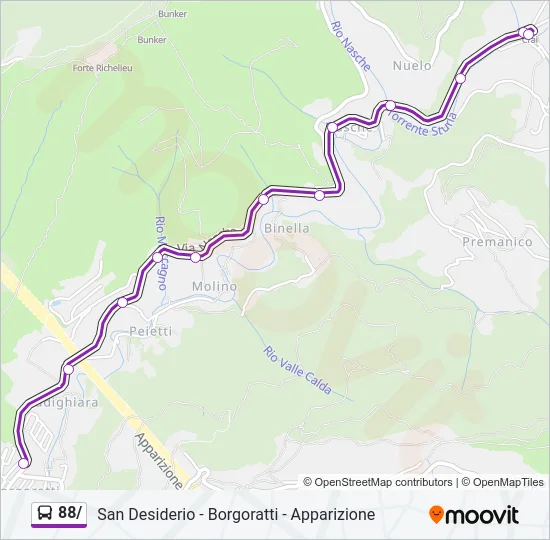 88/ Bus Line Map