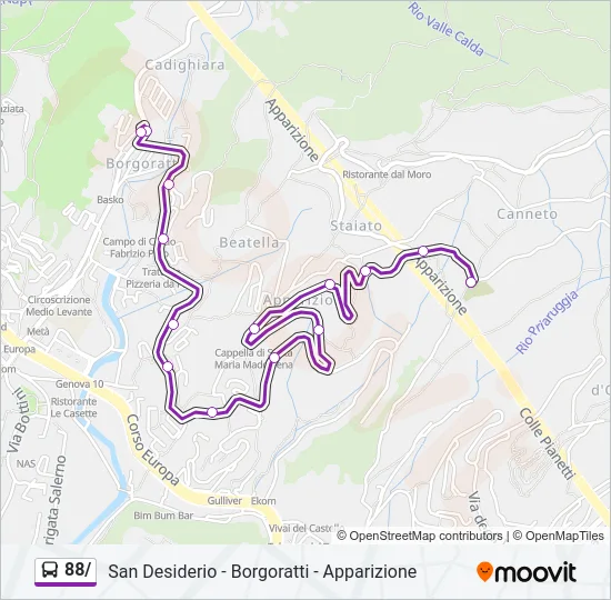 88/ Bus Line Map