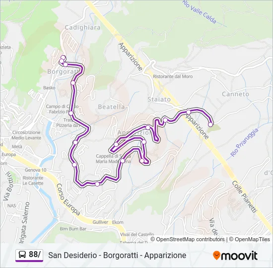 88/ Bus Line Map