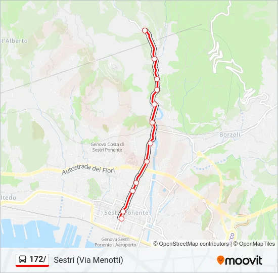 172/ Bus Line Map