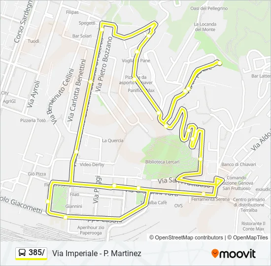 385/ Bus Line Map