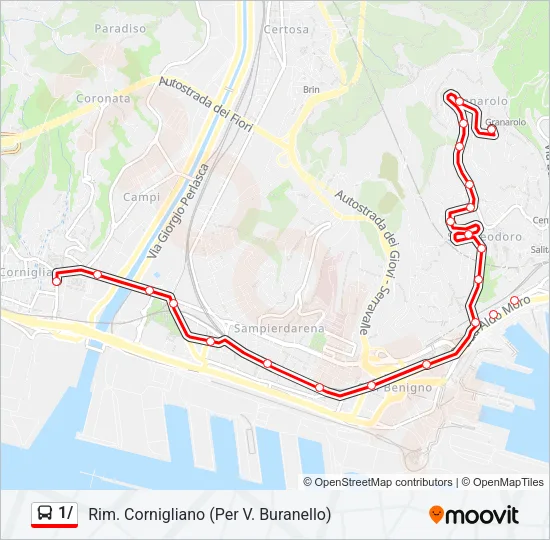 1/ Bus Line Map