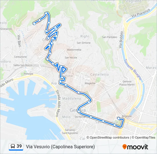 39 Bus Line Map