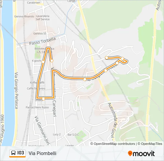 I03 Bus Line Map