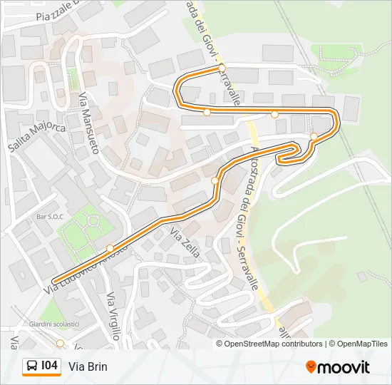 I04 Bus Line Map