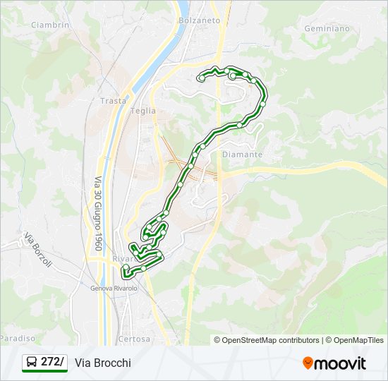 272/ bus Line Map