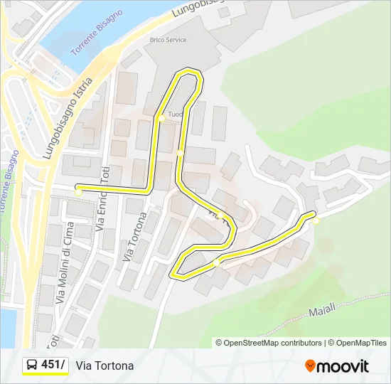 451/ Bus Line Map