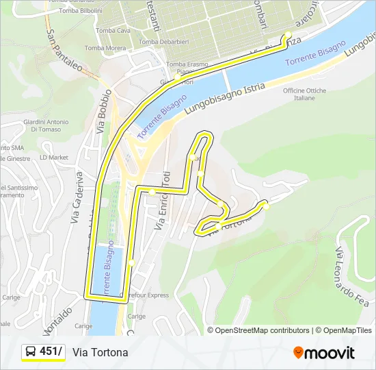 451/ Bus Line Map
