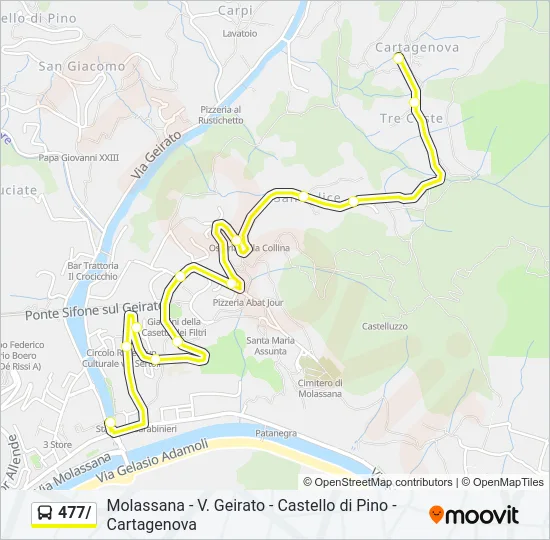 477/ Bus Line Map