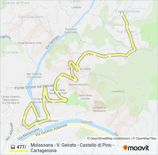 477/ Bus Line Map