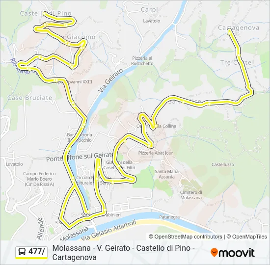477/ Bus Line Map