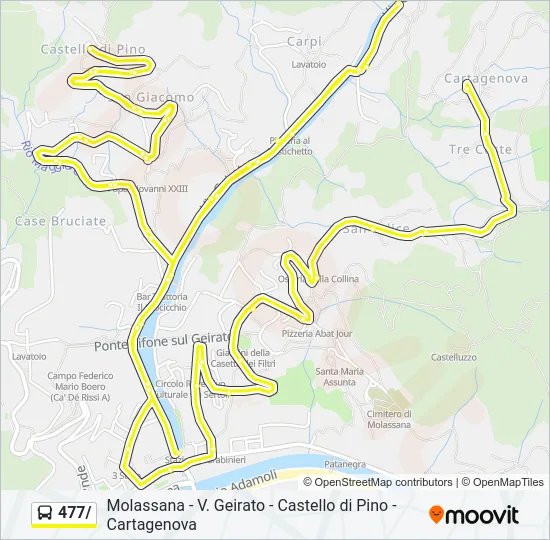 477/ Bus Line Map