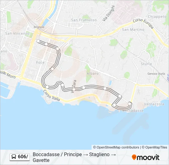 606/ Bus Line Map