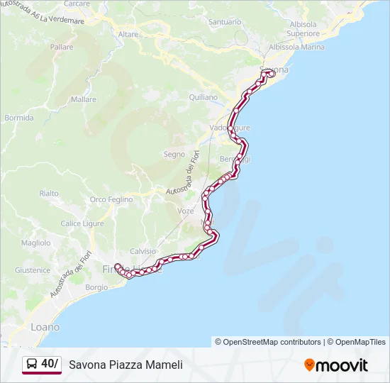 40/ Bus Line Map