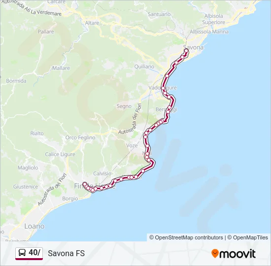40/ Bus Line Map