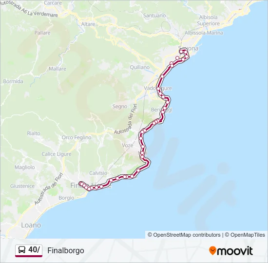 40/ Bus Line Map