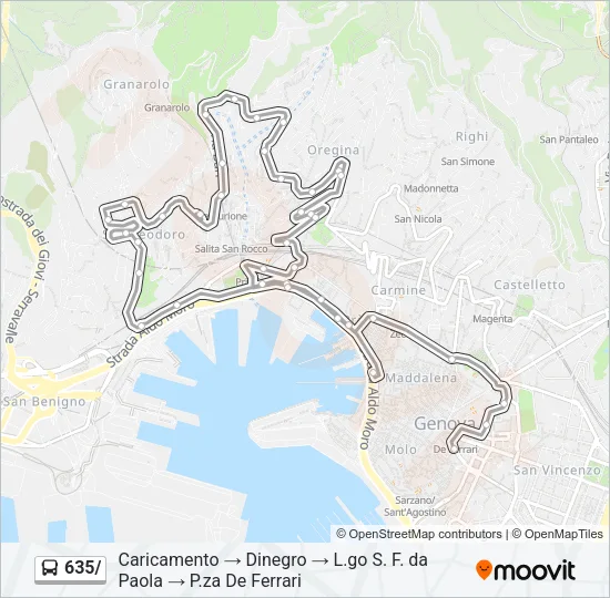635/ Bus Line Map