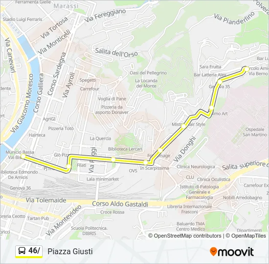 46/ Bus Line Map