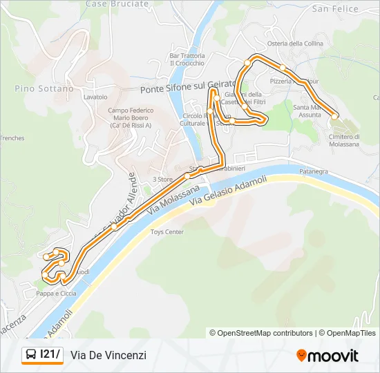 I21/ Bus Line Map