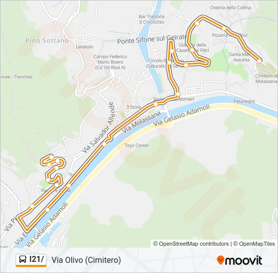 I21/ Bus Line Map