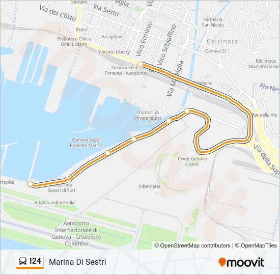I24 Bus Line Map