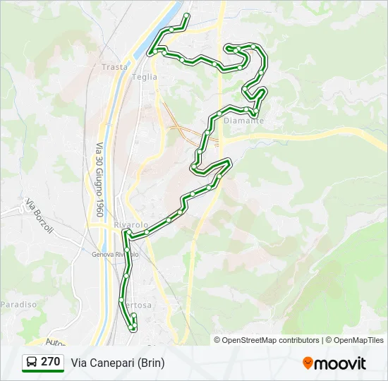 270 Bus Line Map