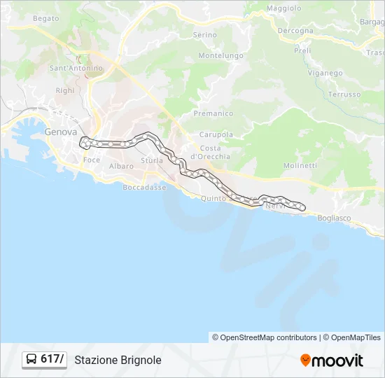 617/ Bus Line Map