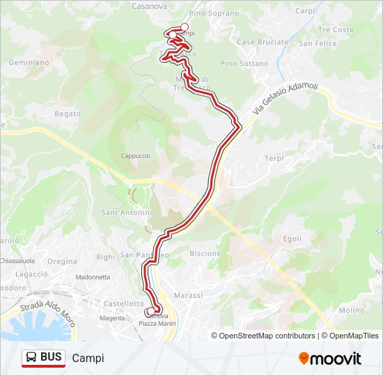 BUS Line Map
