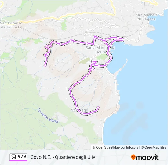 979 Bus Line Map