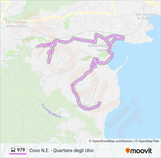 979 Bus Line Map