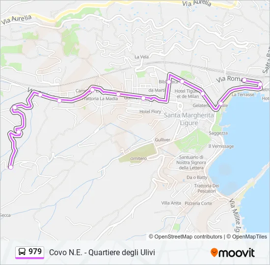 979 Bus Line Map
