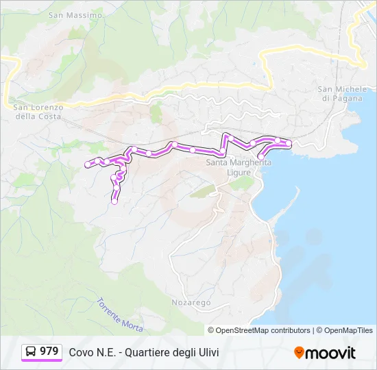 979 Bus Line Map
