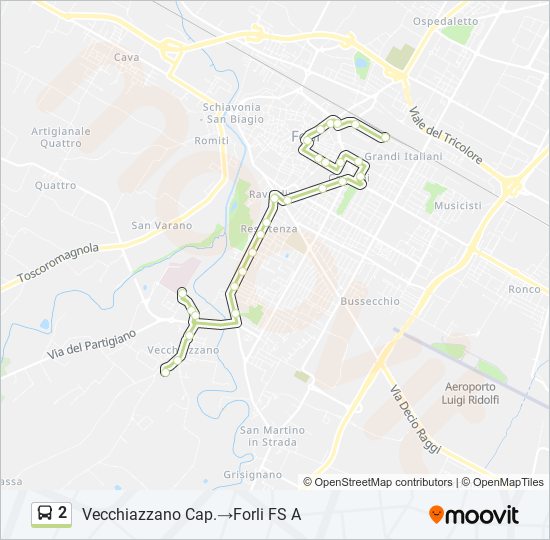 2 bus Line Map