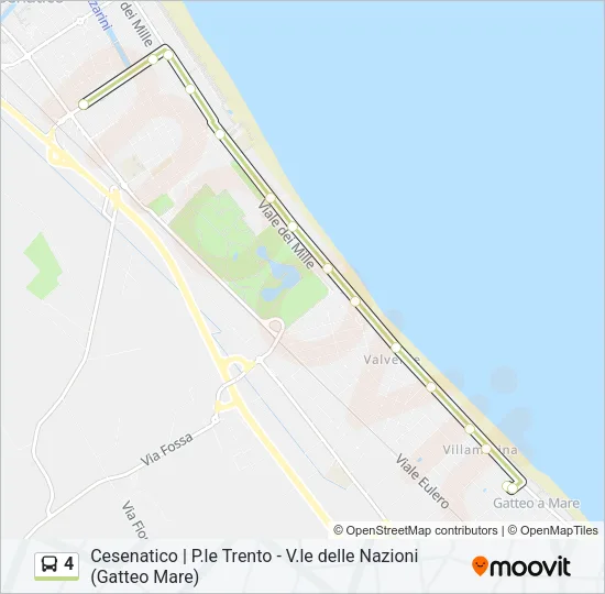 4 Bus Line Map