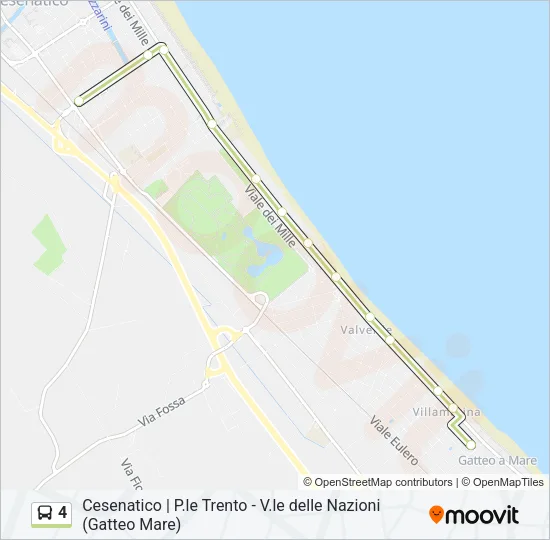 4 Bus Line Map