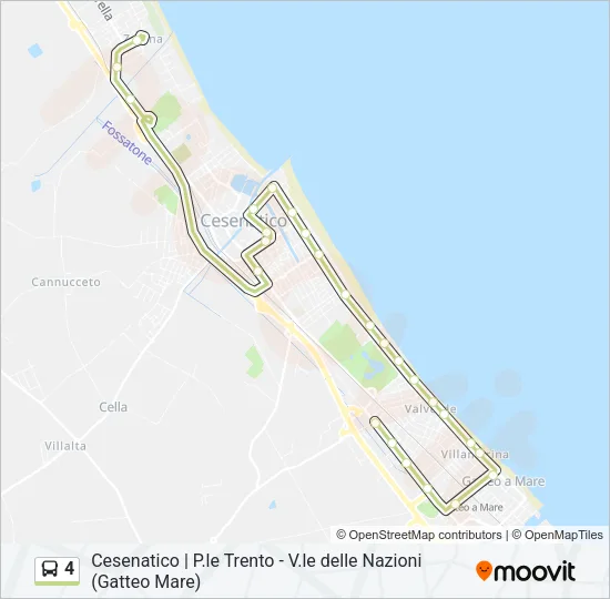 4 Bus Line Map