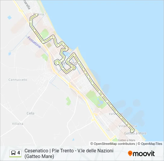 4 Bus Line Map