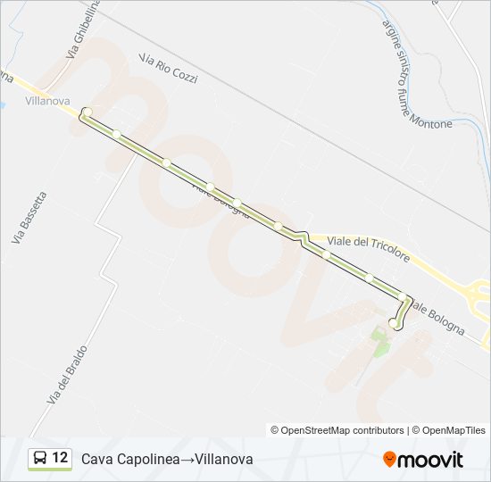 12 bus Line Map