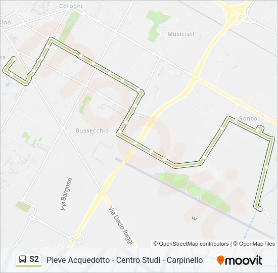 S2 Bus Line Map