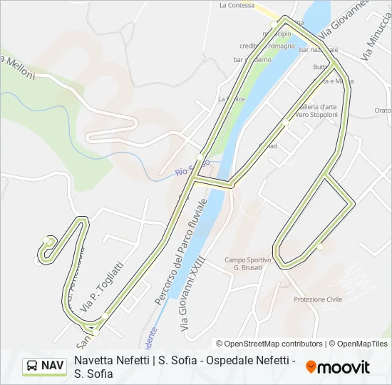 NAV Bus Line Map