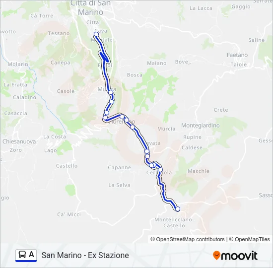 A Bus Line Map