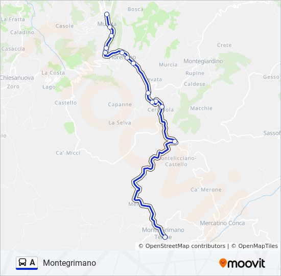 A bus Line Map