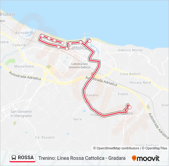 ROSSA Bus Line Map