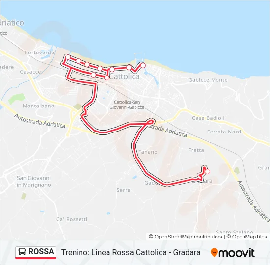 ROSSA Bus Line Map