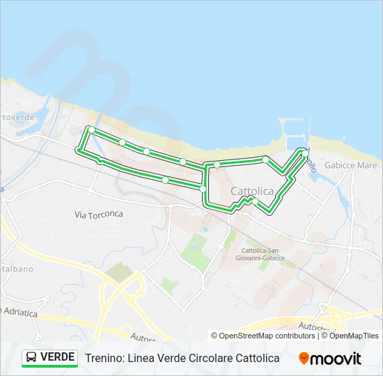 VERDE Bus Line Map