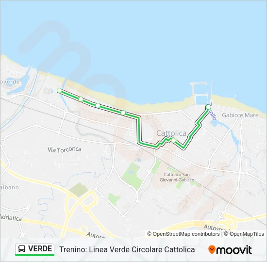 VERDE Bus Line Map