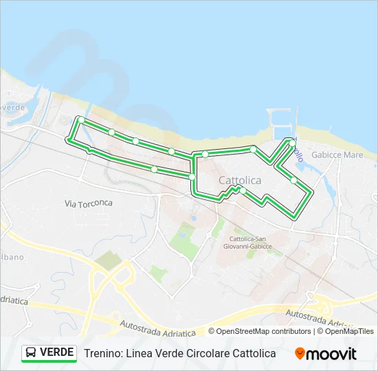 VERDE Bus Line Map