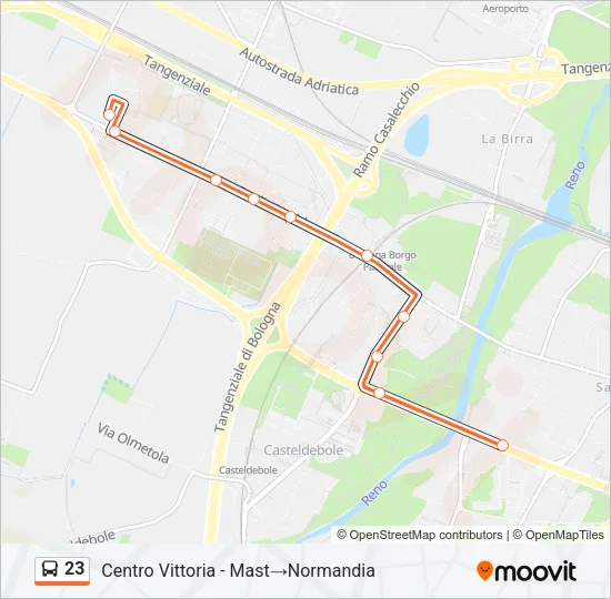 23 Bus Line Map
