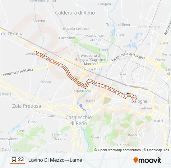 23 Bus Line Map