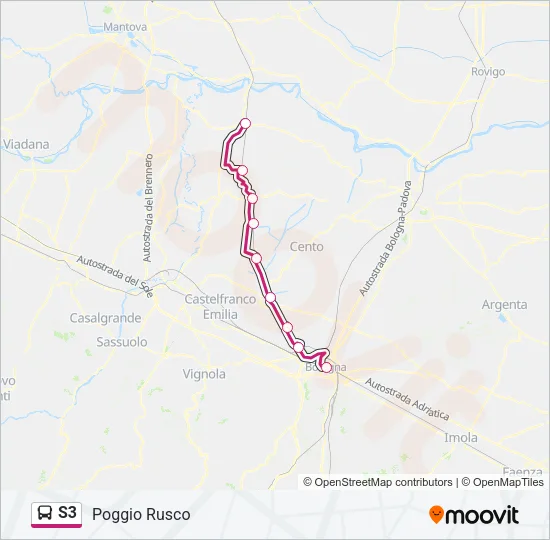 S3 Bus Line Map